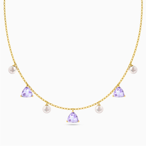 LIN1068 - Triangle Colored Stones Choker Necklace in 14K Gold - 102051801032401-1.jpg