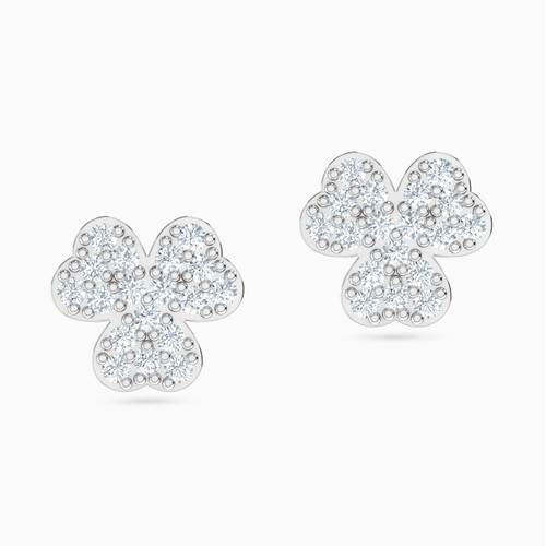 LGE61 - Flower Cubic Zirconia Stud Earrings in 18K Gold - 314031800171001-1.jpg