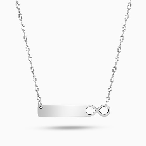 MLN1283 - Infinity Tag Necklace In 18K Gold - 21046140657-1.jpg