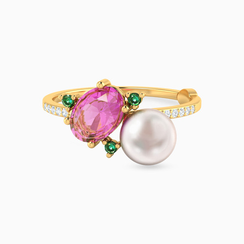 LDR3031 - Multi-shaped Diamond & Colored Stones Ring in 18K Gold - 144100307222151-1.jpg