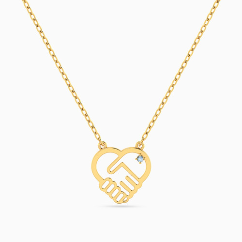 MLN1460 - Heart Colored Stones Necklace in 14K Gold - 101051800522401-1.jpg