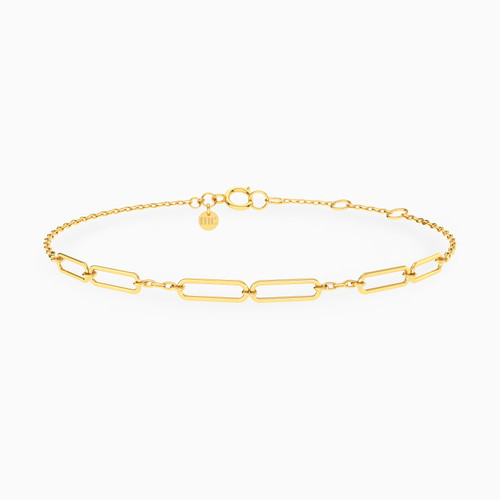 MLB685 - Rectangle Chain Bracelet in 14K Gold - 101101400262180-1.jpg