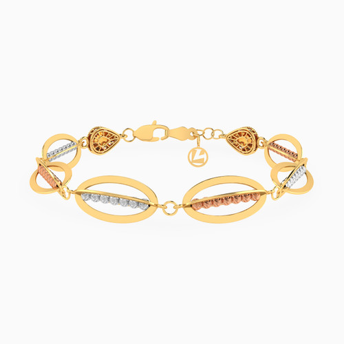 LGB646 - Multi-shaped Chain Bracelet in 18K Gold - 113100200747201-1.jpg