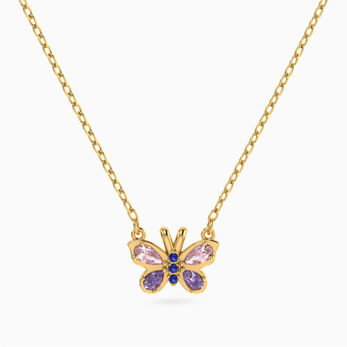 MLN1513 - Kids Butterfly Colored Stones Necklace in 14K Gold - 101051800882321-1.jpg
