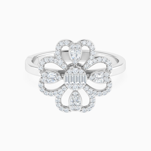 LDR3184 - Flower Diamonds Ring In 18K Gold - 144100308481151-1.jpg