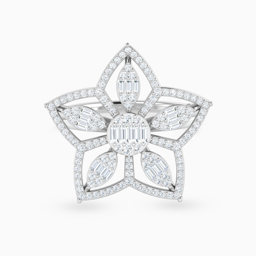 LDR3183 - Flower Diamonds Ring In 18K Gold - 144100308431151-1.jpg