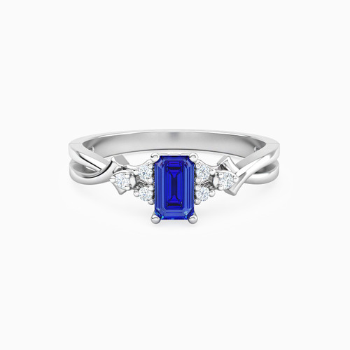 LDR780 - Baguette Diamond & Blue Stone Ring in 18K Gold - 144100305671151-1.jpg
