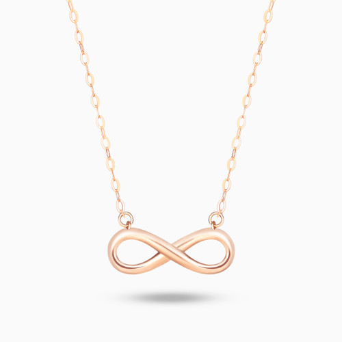 MLR703 - Infinity Shaped Pendant with Chain in 18K Gold - 21046110396-1.jpg