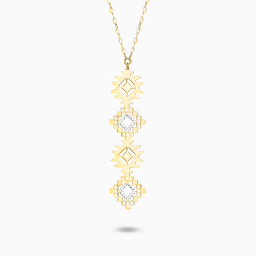 MLN1421 - Abstract Shape Necklace in 18K Gold  - 111051400544421-1.jpg