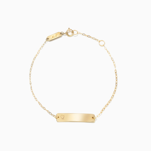 MLB604 - Rectangle Shaped Chain Bracelet in 18K Gold - 21047140134-1.jpg