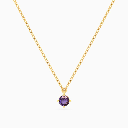 MLN1727 - Purple Stone Necklace In 14K Gold - 101051801182401-1.jpg