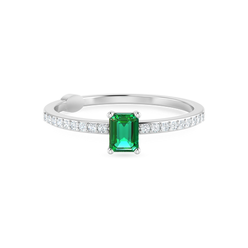 LDR3328 - Baguette Green Stone & Diamond Ring In 18K Gold - 144100308511151-1.png