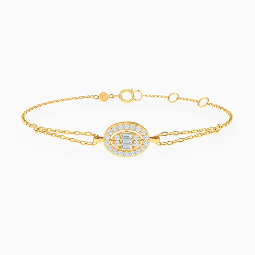 LIB296 - Oval Cubic Zirconia Chain Bracelet In 14K Gold - 102101800192181-1.jpg