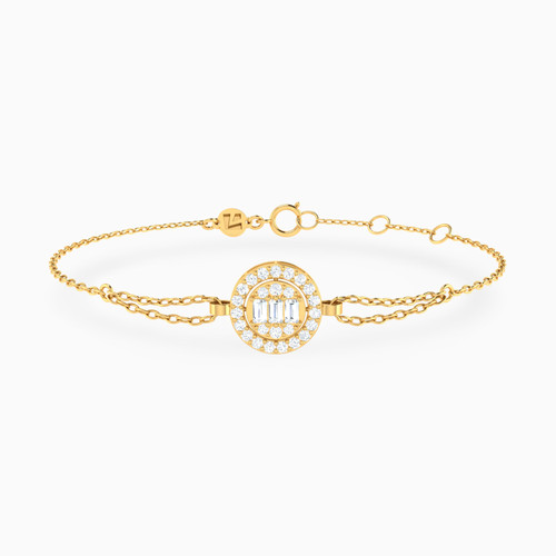 LIB295 - Round Cubic Zirconia Chain Bracelet In 14K Gold - 102101800172181-1.jpg