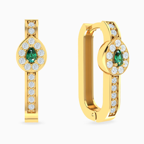 LGE209 - Pear Colored Stones Drop Earrings In 18K Gold - 113031100742001-1.jpg