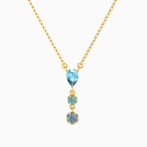 MLN1766 - Pear Blue Stones Necklace In 18K Gold - 111051800522401-1.jpg