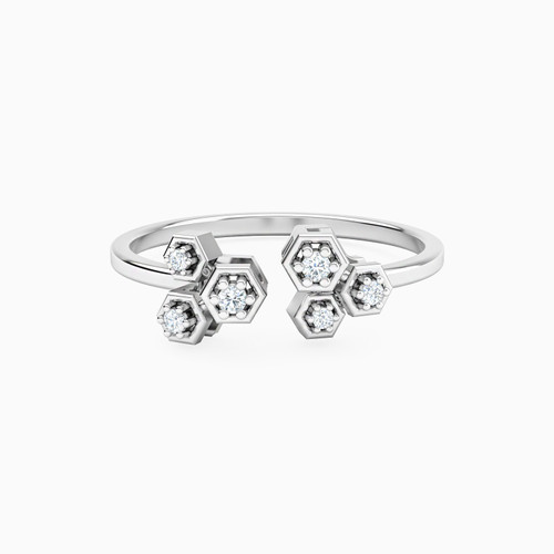 LDR3364 - Honeycomb Diamond Open Ring In 18K Gold - 144100304801141 - 1.jpg