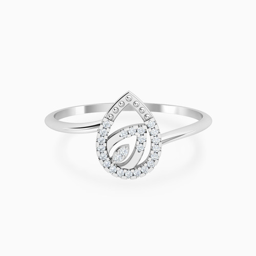 LDR3369 - Teardrop Diamond Ring In 18K Gold - 144100304001141-1.jpg