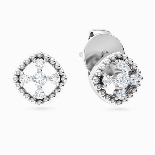 LDE853 - Round Square Diamond Earrings In 18K Gold - 144200300701001-1.jpg