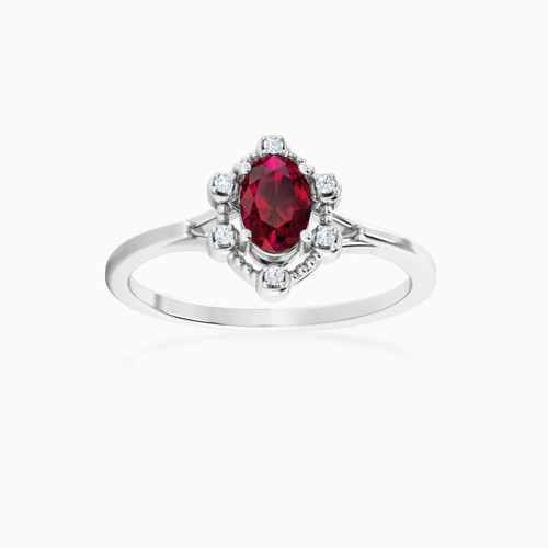 LDR385 - Oval Diamond & Red Stone Ring in 18K Gold - 144100301531141-1.jpg