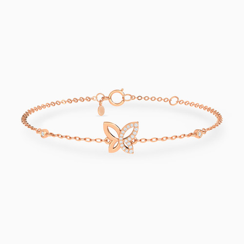 LDB643 - Butterfly Diamond Chain Bracelet In 18K Gold - 144360302493181-1.jpg