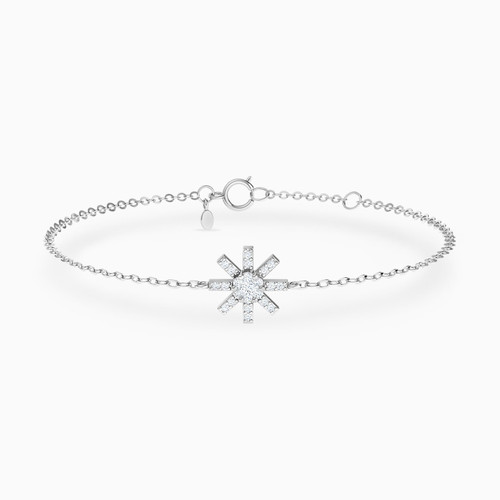 LDB634 - Star Cluster Diamond Chain Bracelet In 18K Gold - 144360301271181-1.jpg