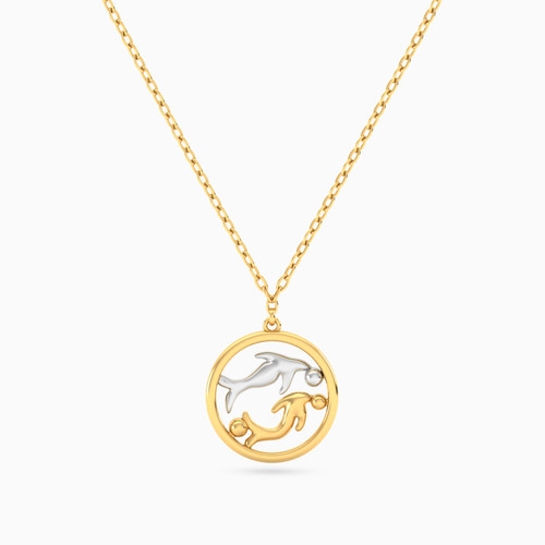 MLN1785 - Pisces Symbol Necklace In 14K Gold - 101050300214400-1.jpg