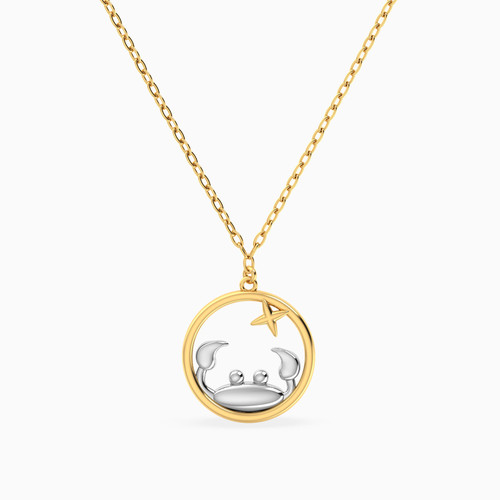 MLN1781 - Cancer Symbol Necklace In 14K Gold - 101050300174400-1.jpg