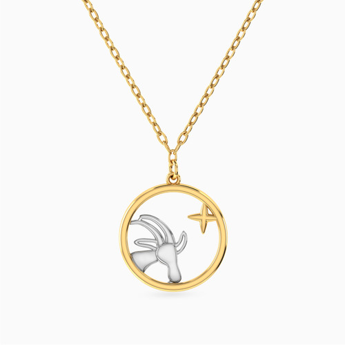 MLN1778 - Capricorn Symbol Necklace In 14K Gold - 101050300144400-1.jpg