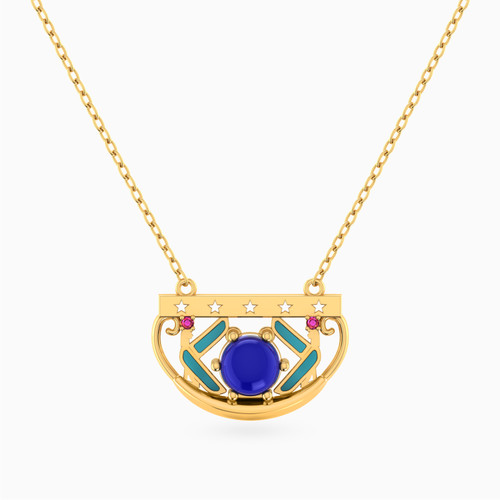 LIN1216 - Solar Barque Colored Stones Necklace in 14K Gold - 102051802142401-1.jpg