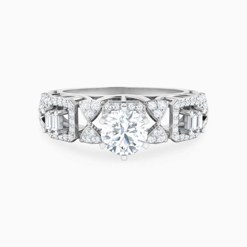 LDR3639 - Square Frames & Bows Diamond Cathedral Ring in 18K Gold - 144103300471141-1.jpg