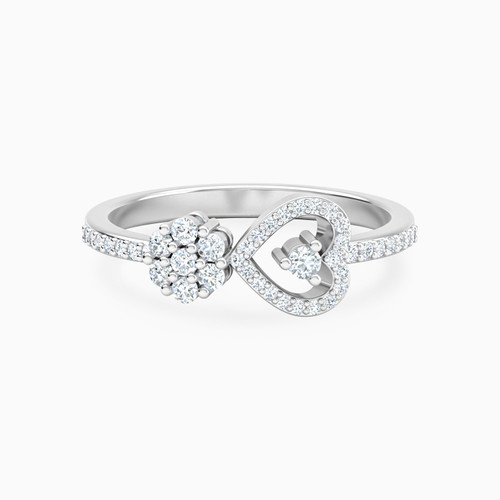 LDR3679 - Heart & Floral Cluster Diamond Ring in 18K Gold - RG10-332-1.jpg