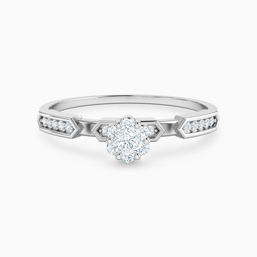 LDR3657 - Hexagon & Flower Cluster Diamond Ring in 18K Gold - 144103300871151-1.jpg