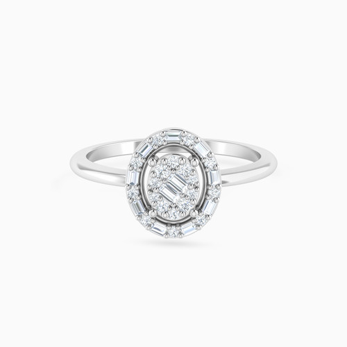 LDR3713 - Oval Frame & Cluster Diamond Ring in 18K Gold - 144100304711151-1.jpg