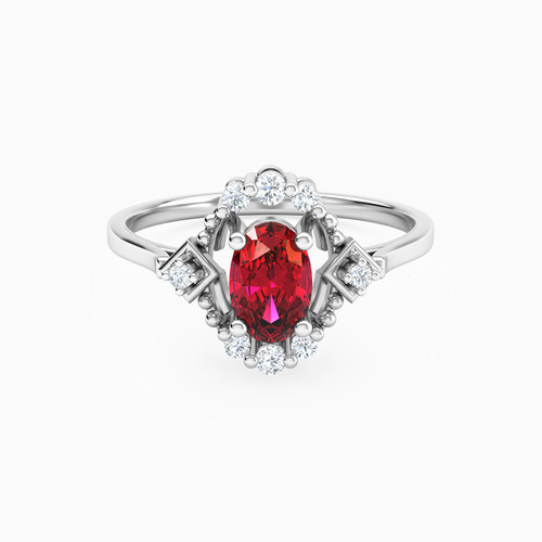 LDR3705 - Geometric & Oval Red Stone & Diamond Ring in 18K Gold - 144102200161141-1.jpg