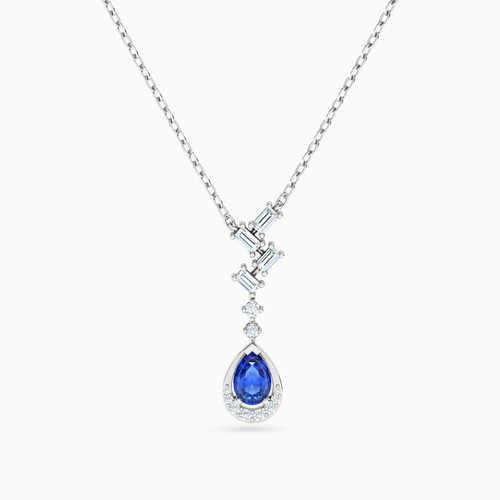 LDN2448 - Dropped Pear Shape Blue Stone & Diamond Necklace in 18K Gold - 144500305171451-1.jpg LDN2448 - Dropped Pear Shape Blue Stone & Diamond Necklace in 18K Gold - 144500305171451-1.jpg
