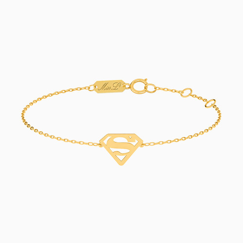 MLB806 - Superwoman Chain Bracelet in 14K Gold - 111101400482181-1.jpg