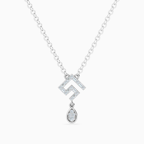 LDN2497 - Geometric Shape & Drop Diamond Necklace in 18K Gold - 144500306421451-1.jpg