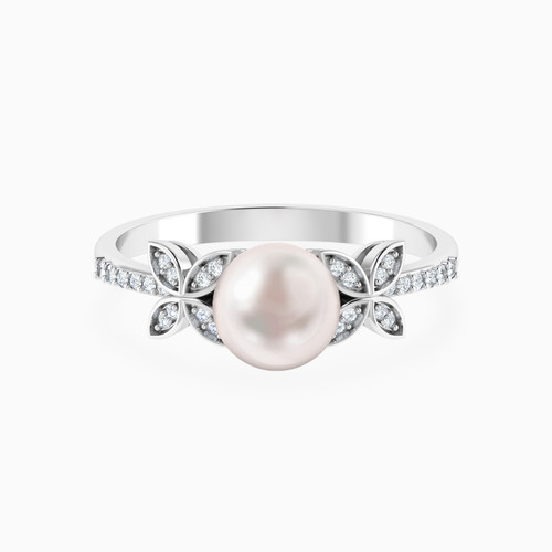 LDR3851 - Pearl Diamond Ring in 18k Gold - HS10-124-1.jpg