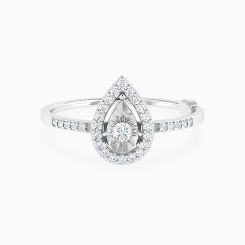 LDR3870 - Framed Teardrop Cluster Diamond Ring in 18K Gold - 144102200441151-1.jpg