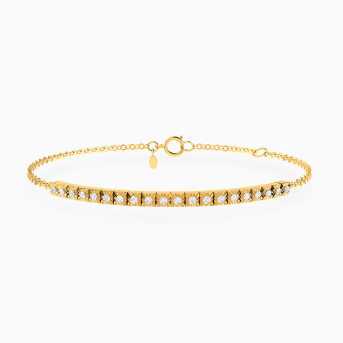 MLB827 - Sunburst Detailed Motifs Diamond Chain Bracelet in 14K Gold - 171360300022181-1.jpg