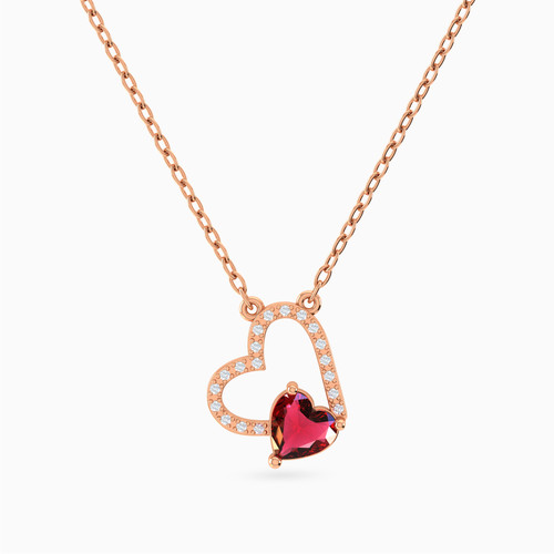 LDN2543 - Halo Heart Red Stone Diamond Necklace in 18K Gold - 144501102033451-1.jpg