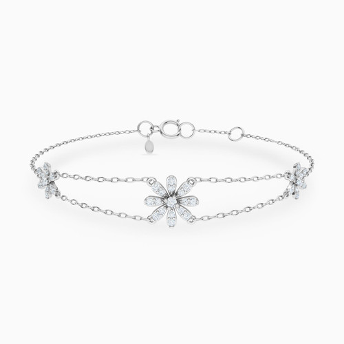 LDB431 - Flower Diamond Chain Bracelet in 18K Gold - BR30-188-1.jpg