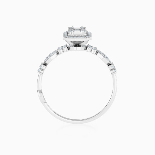 LDR3953 - Square Cluster & Braided Diamond Ring in 18K Gold - 144103301761151-4.webp