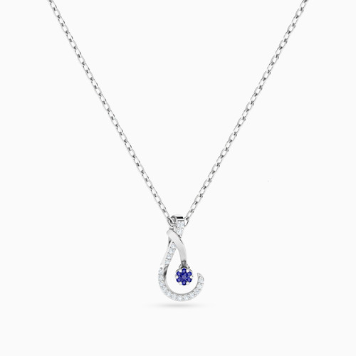 LDN1371 - Arch Diamond & Blue Stone Necklace in 18K Gold - 144500305641451-1.jpg