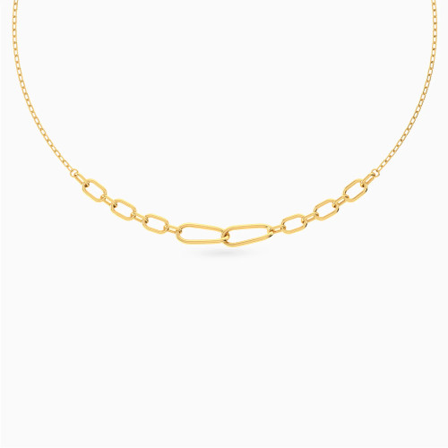 MLN1962 - Elongated Oval Links Necklace in 18K Gold - 111051300082400-1.webp