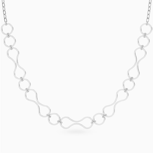 WN482 - Infinity & Round Loops Necklace in Silver - 167051400241450-1.webp