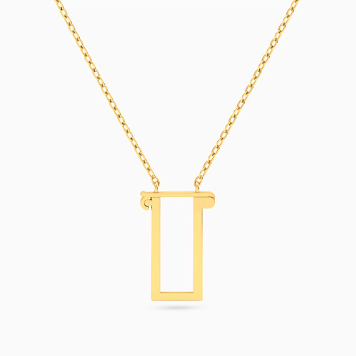 MLN2003 - Small Rectangular Frame Pendant Necklace in 14K Gold - 101051100692400-1.webp