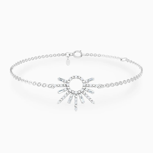 LDB832 - Light Circle Diamond Chain Bracelet in 18K Gold - 144361102011181-1.webp