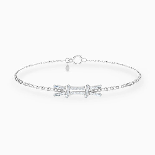 LDB831 - Two Knots Diamond Chain Bracelet in 18K Gold - 144361102001181-1.webp